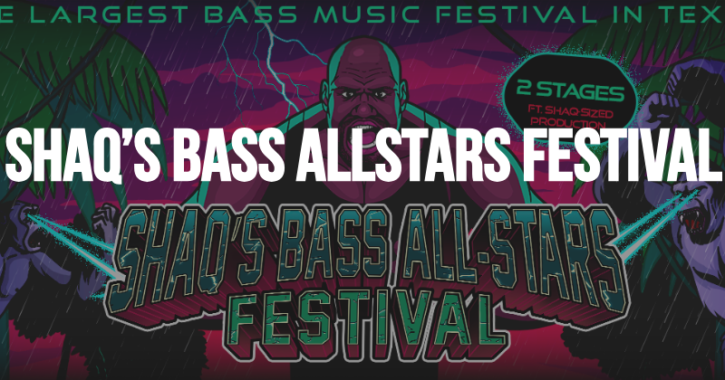 Shaq music festival flyer