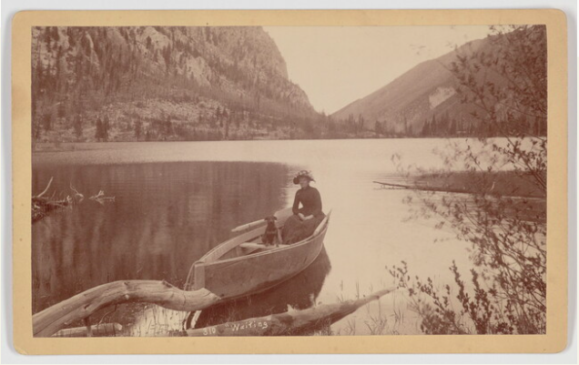 woman in a boat